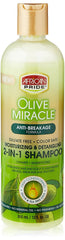 African Pride Olive Miracle 2-in-1 bottle pour for easy cleansing