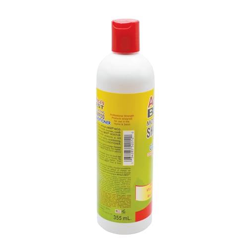 Africa's Best: aplicación del champú en cabello para limpieza suave.