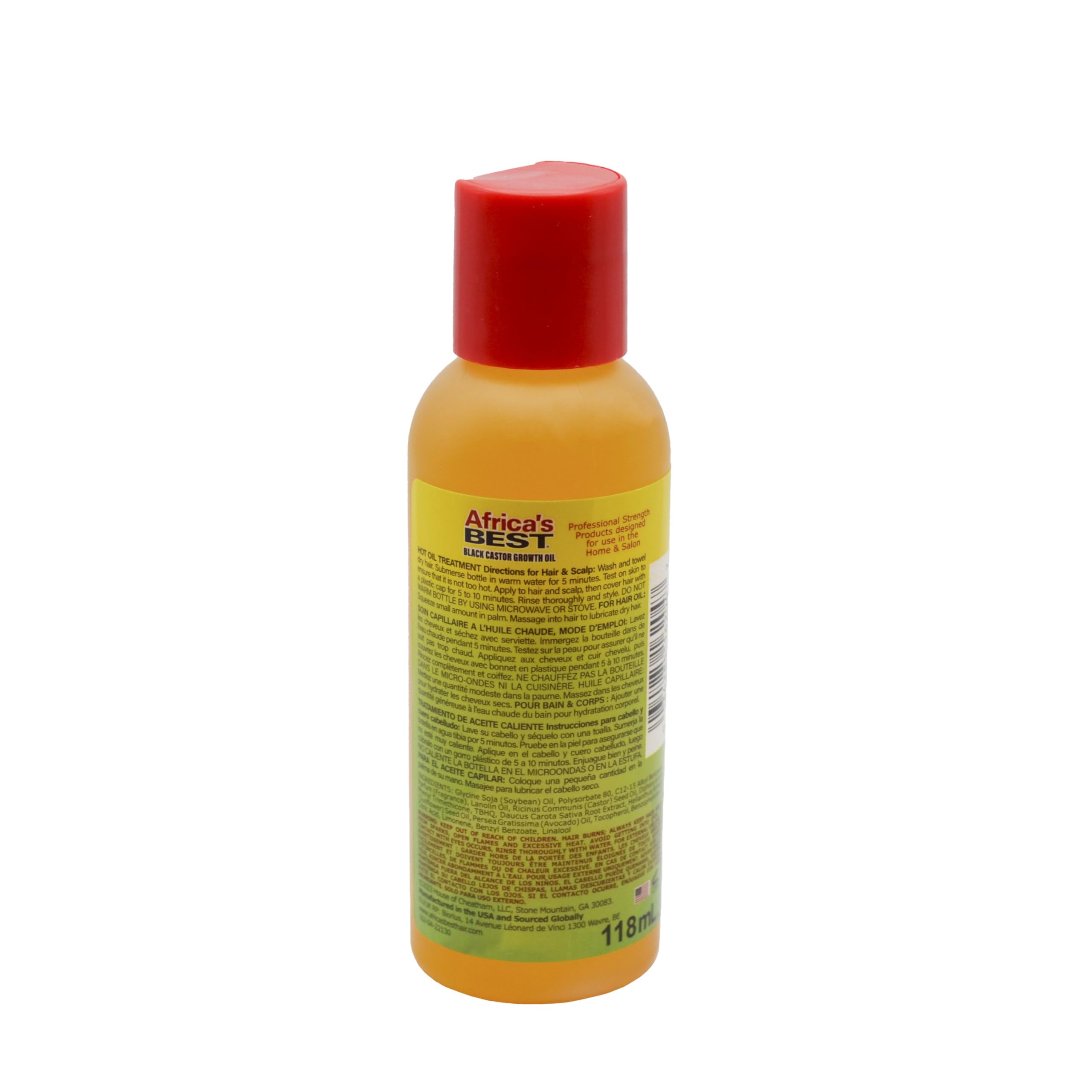 Africa's Best Jamaican Black Castor Growth Oil bottle dropper facilitates scalp nourishment