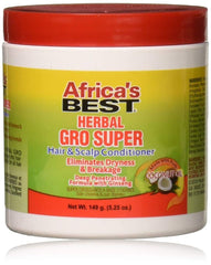 África's Best Super Gro: botella para nutrición del cuero cabelludo y cabello