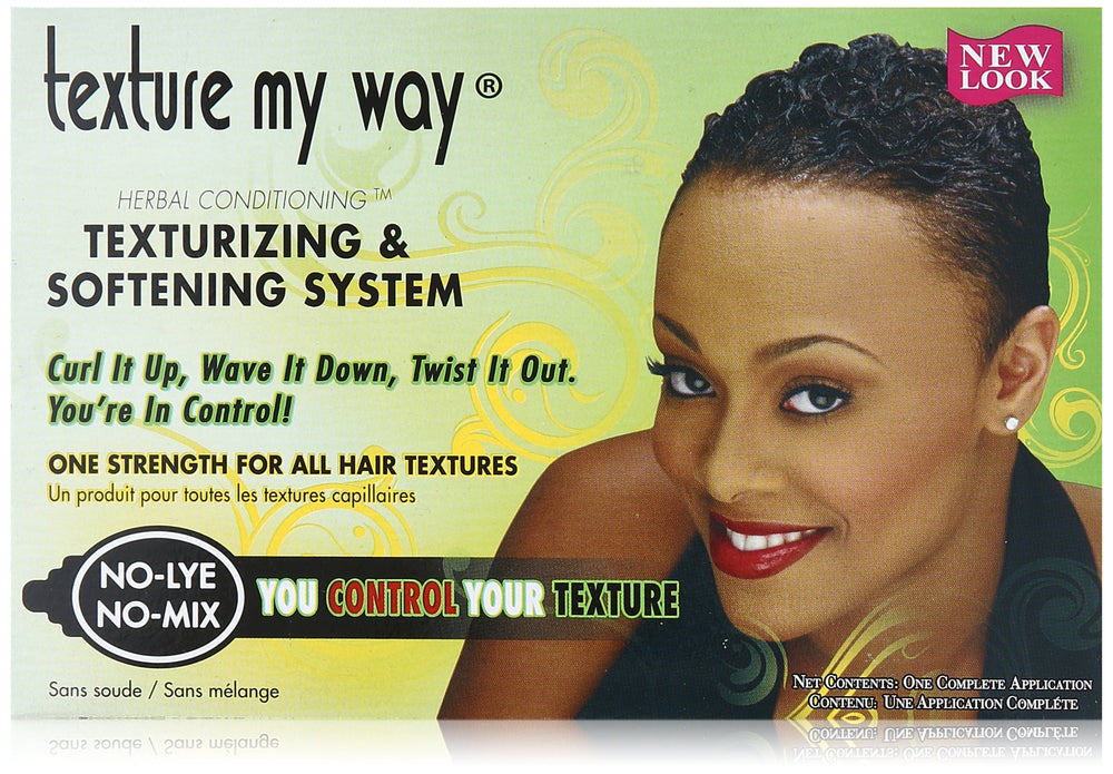 Africa's Best Organics My Way No-Lye box showcases the complete system for at home use.
