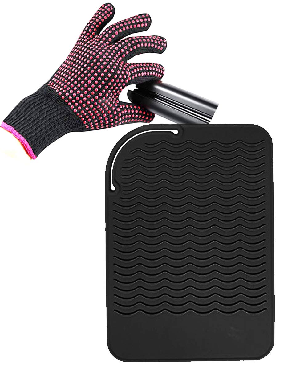 AFT90 heat-resistant glove close-up for safe hot-tool handling during styling