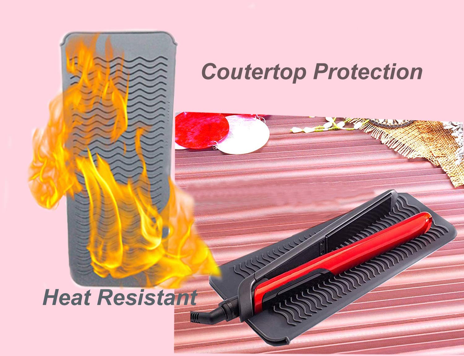AFT90 silicone mat with wave design provides anti-slip support for tools