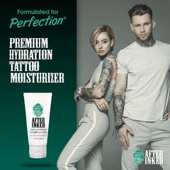 After Inked lotion application close-up showing smooth daily-use application