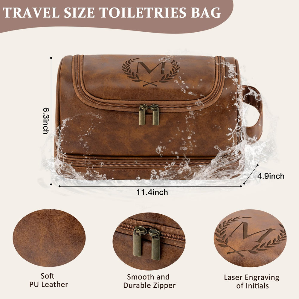 Aganmi toiletry bag double-zipper design enables smooth, easy access during travel.