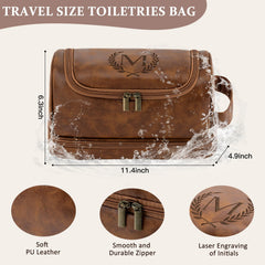 Aganmi toiletry bag double-zipper design enables smooth, easy access during travel.