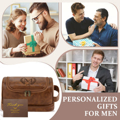 Aganmi toiletry bag waterproof PU leather close-up highlights splash protection and durability.