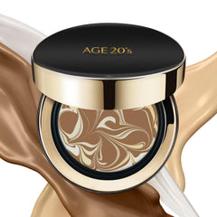 AGE 20's Signature Essence Pact SPF50 puff-application delivers lightweight sun protection and natural coverage