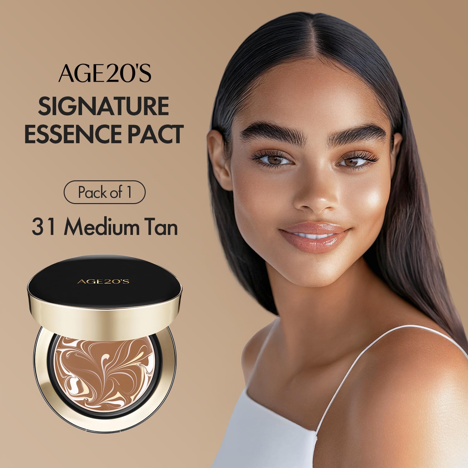 AGE 20's Signature Essence Pact SPF50 sun-protector keeps skin protected during sunny days