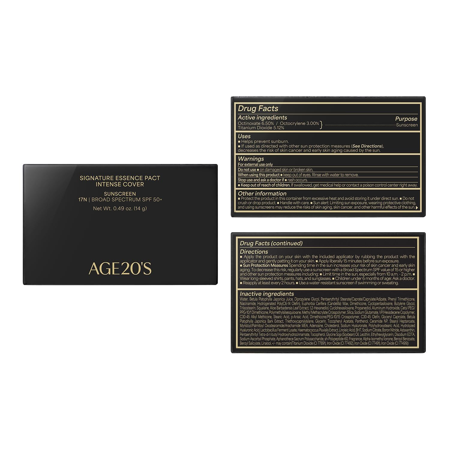AGE20'S Signature Essence Pact 23W beige shade suits warm undertones for a natural finish