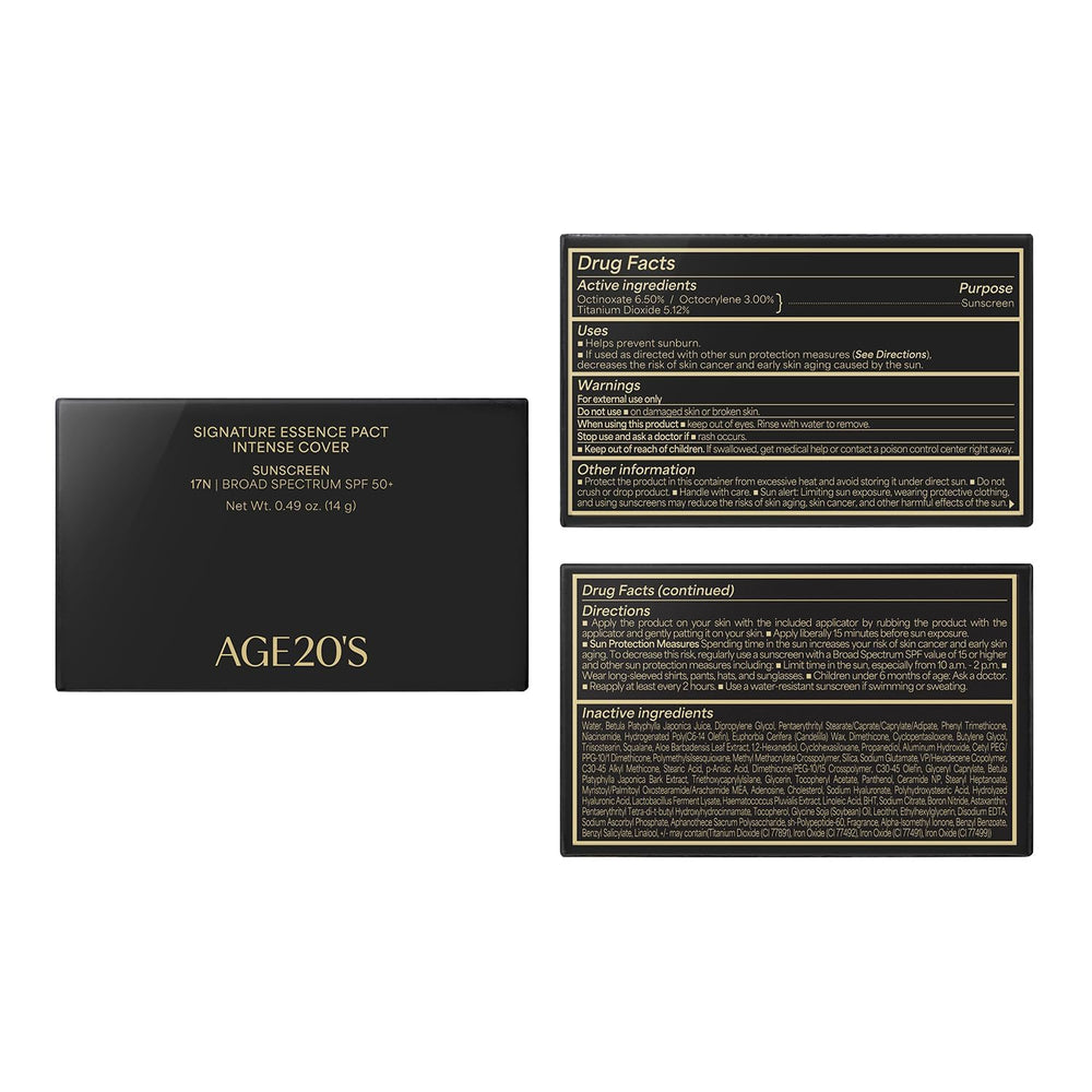 AGE20'S Signature Essence Pact 23W beige shade suits warm undertones for a natural finish