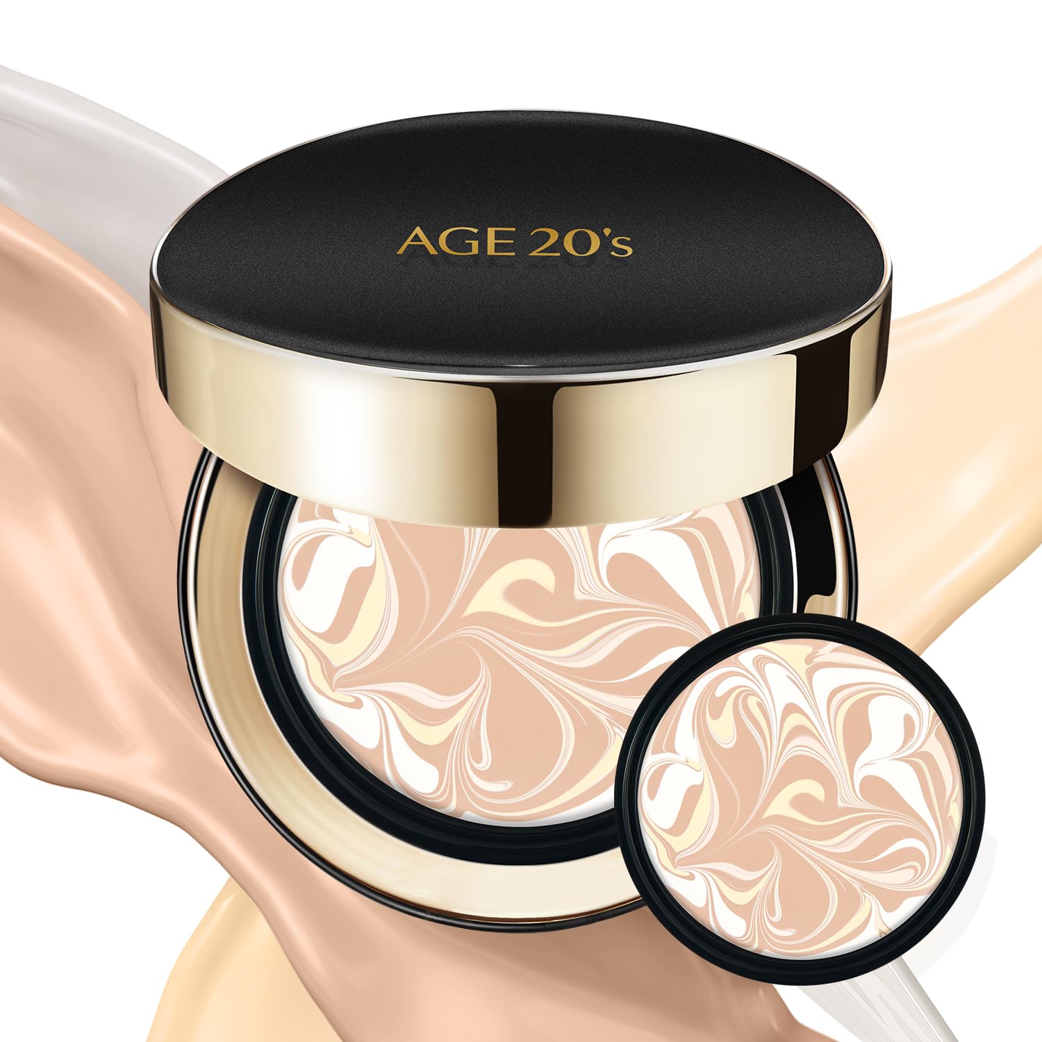 AGE 20's Signature Essence Pact compact Ivory for portable sun protection and natural coverage.