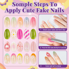AGGKKY kids nail tools included for quick, safe application