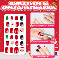 AGGKKY kids press-on nails safety materials gentle on nails and skin