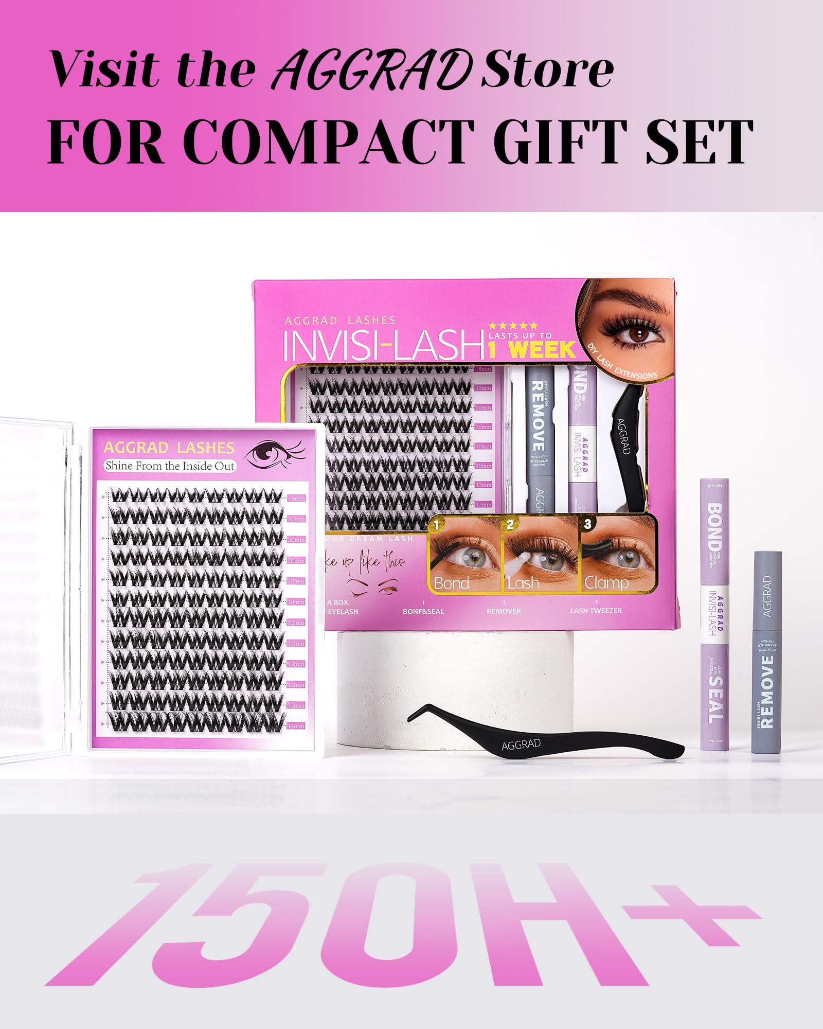 AGGRAD Flora Lash Clusters holiday-glam look for festive occasions