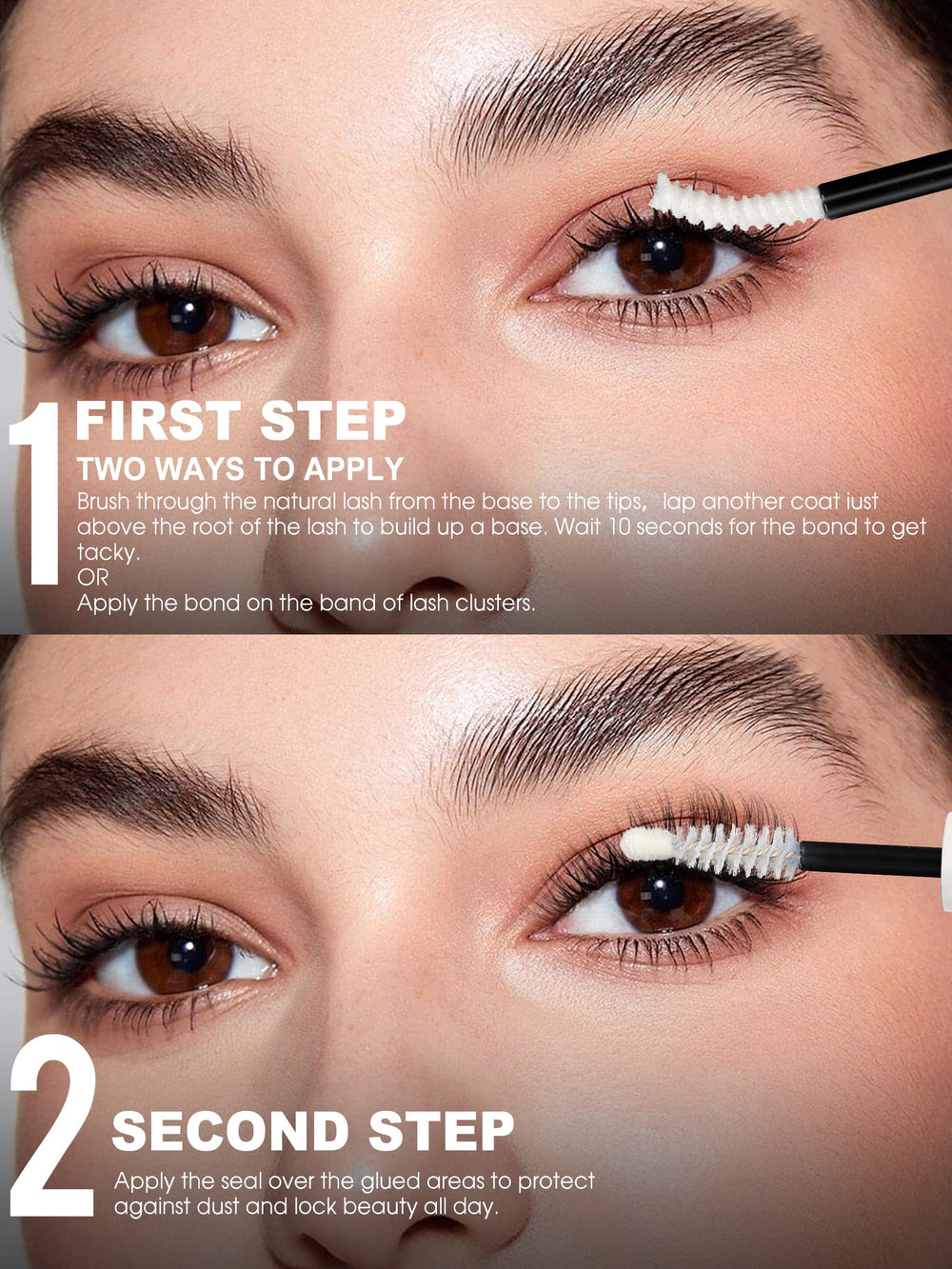 AGGRAD lash remover bottle paired for gentle residue-free cleanup