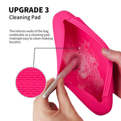 AGIKET babbie pink silicone makeup holder adds stylish organization