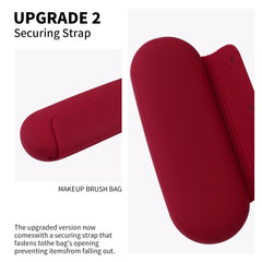AGIKET easy-clean silicone brush holder for quick cleanup after trips.