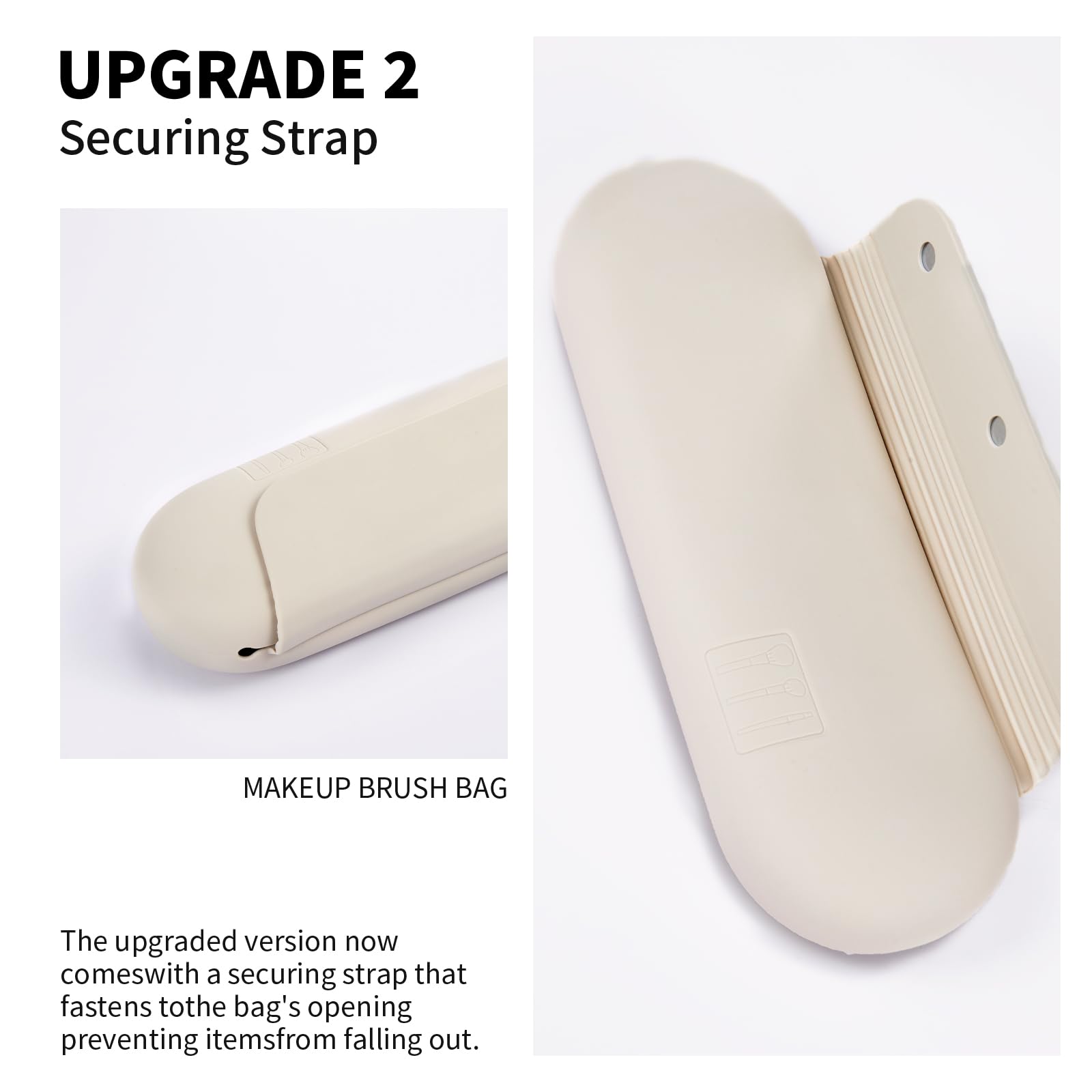 AGIKET magnetic closure feature securing brushes while on-the-go