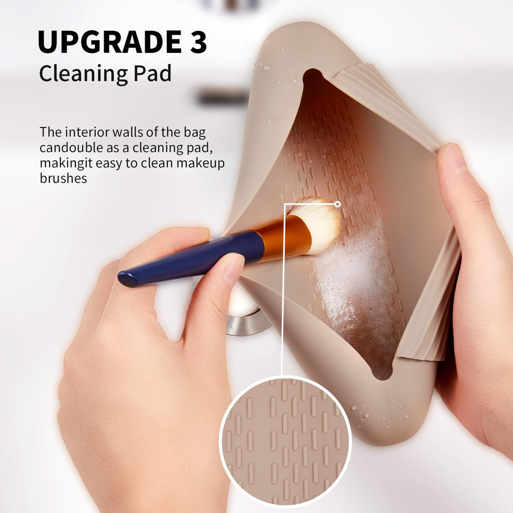 AGIKET magnetic closure travel case keeping brushes secure during transit