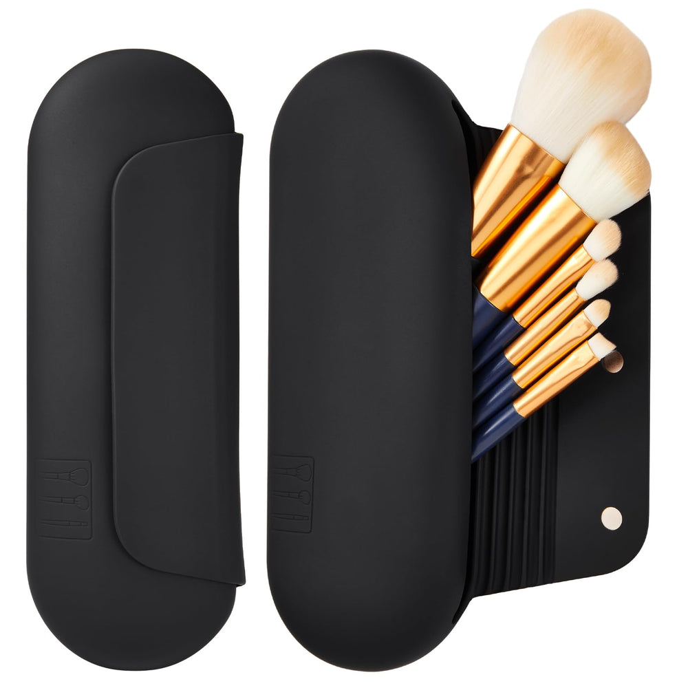 AGIKET silicone makeup brush holder easy-clean surface withstands soap and water.