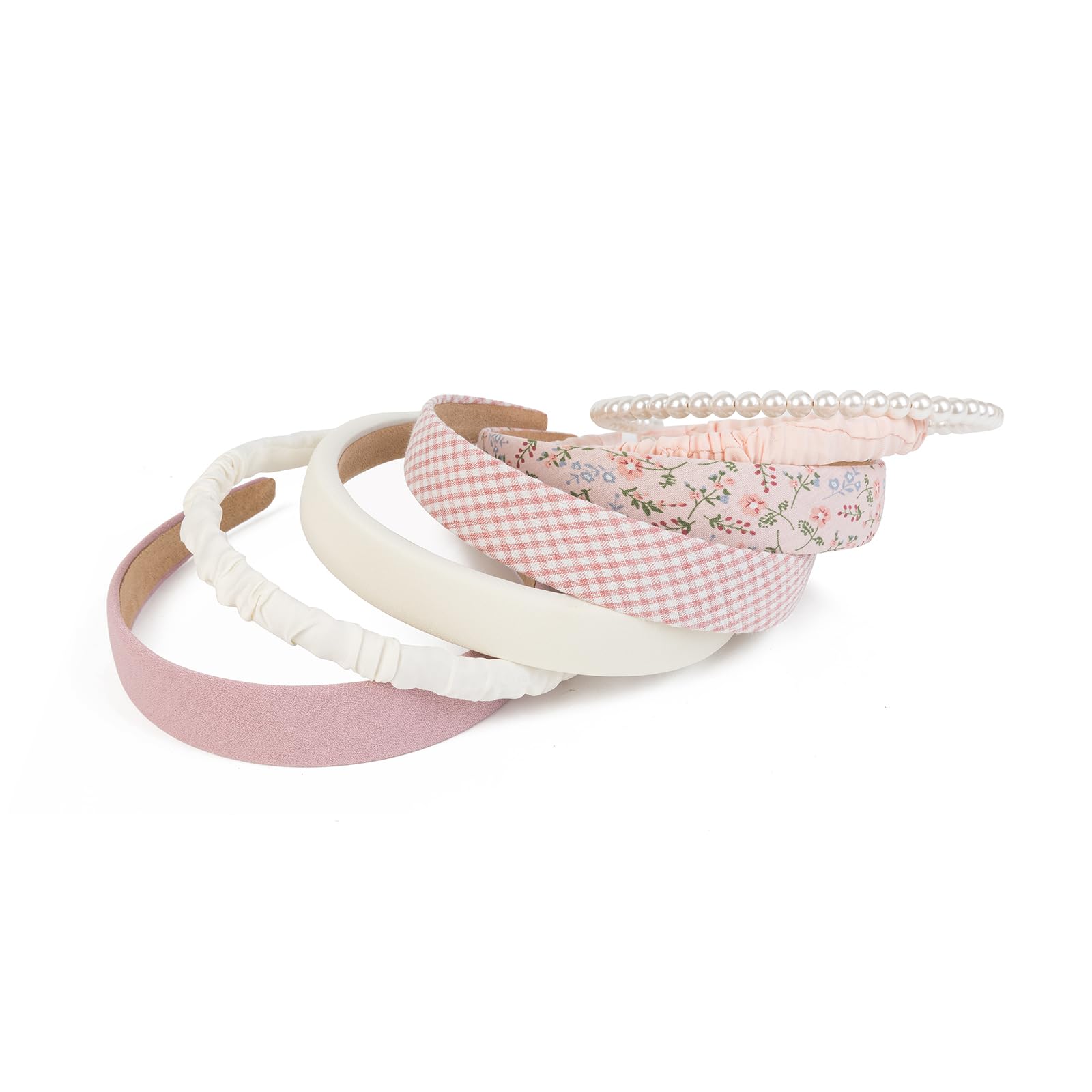 Agirlvct headbands seven-pack pink for work, gym, and events
