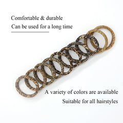 Agirlvct leopard-print hair ties fabric detail highlights durable, stretchable material