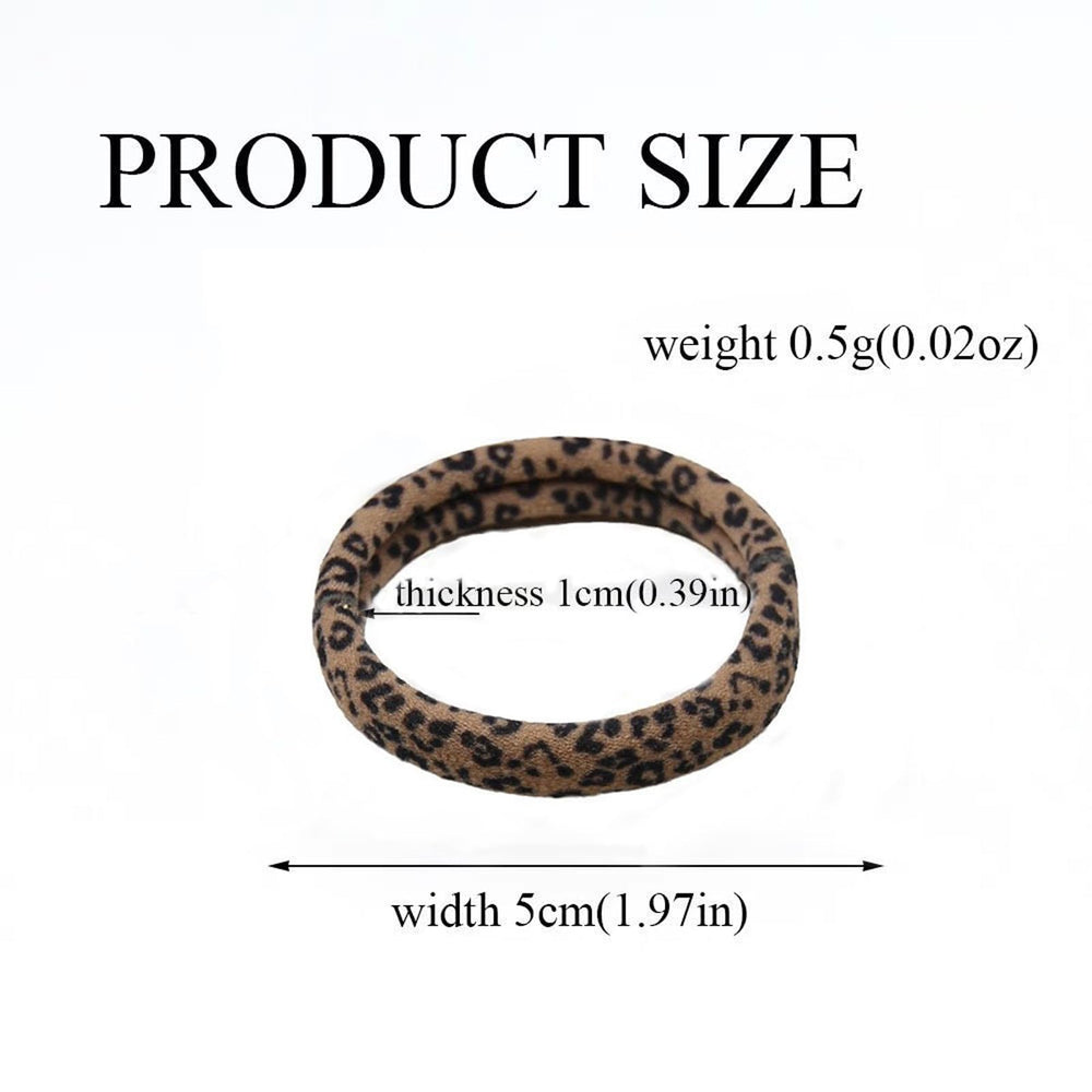Agirlvct leopard-print hair ties color variety suits multiple outfits