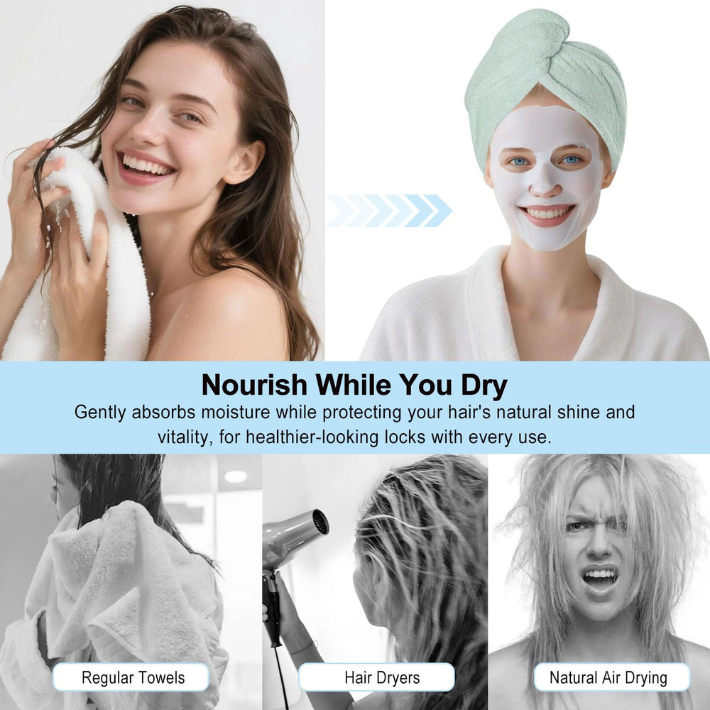 AGKXHDEC all-hair-types turban fits curly, straight, or dyed hair.