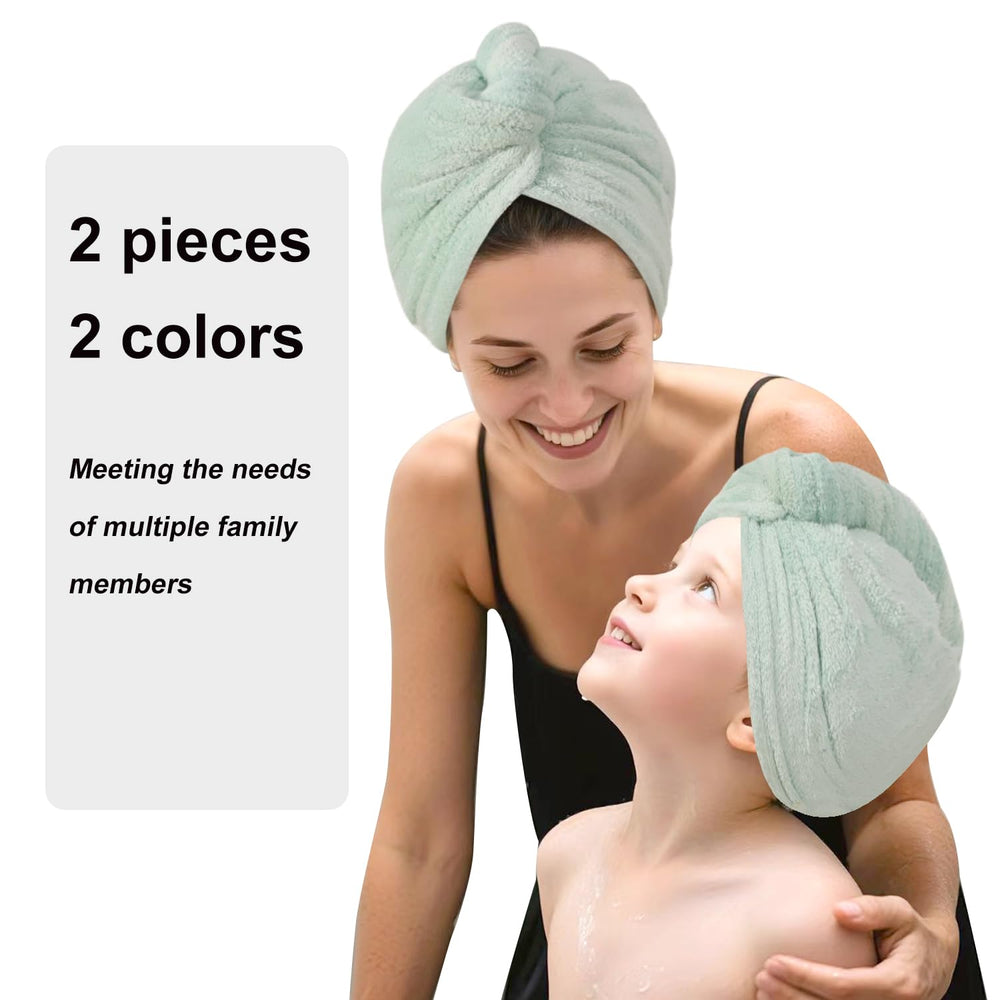 AGKXHDEC reusable odorless microfiber hair towel minimizes damp scent after washing.