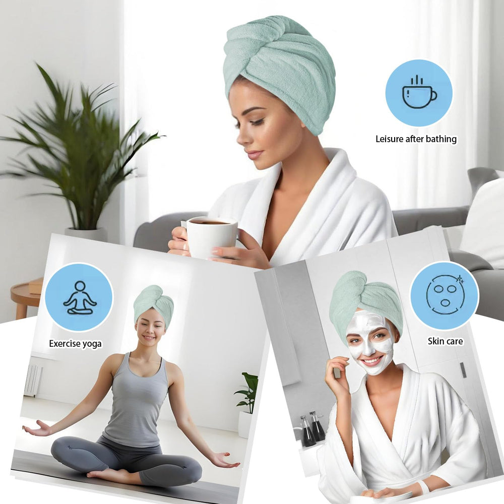 AGKXHDEC soft ultra-lightweight hair-turban feels gentle on wet hair.