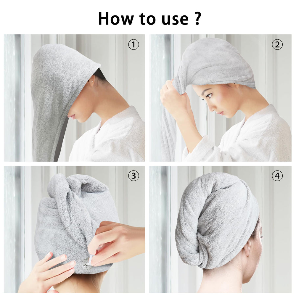 AGLIFEFY packaged hair towel wrap modern design for gift-ready presentation