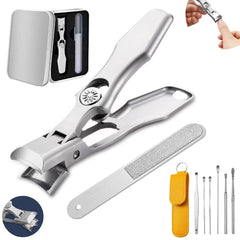 AGSIXZLAN German nail clippers ultra sharp blade close-up for precise cuts on thick nails