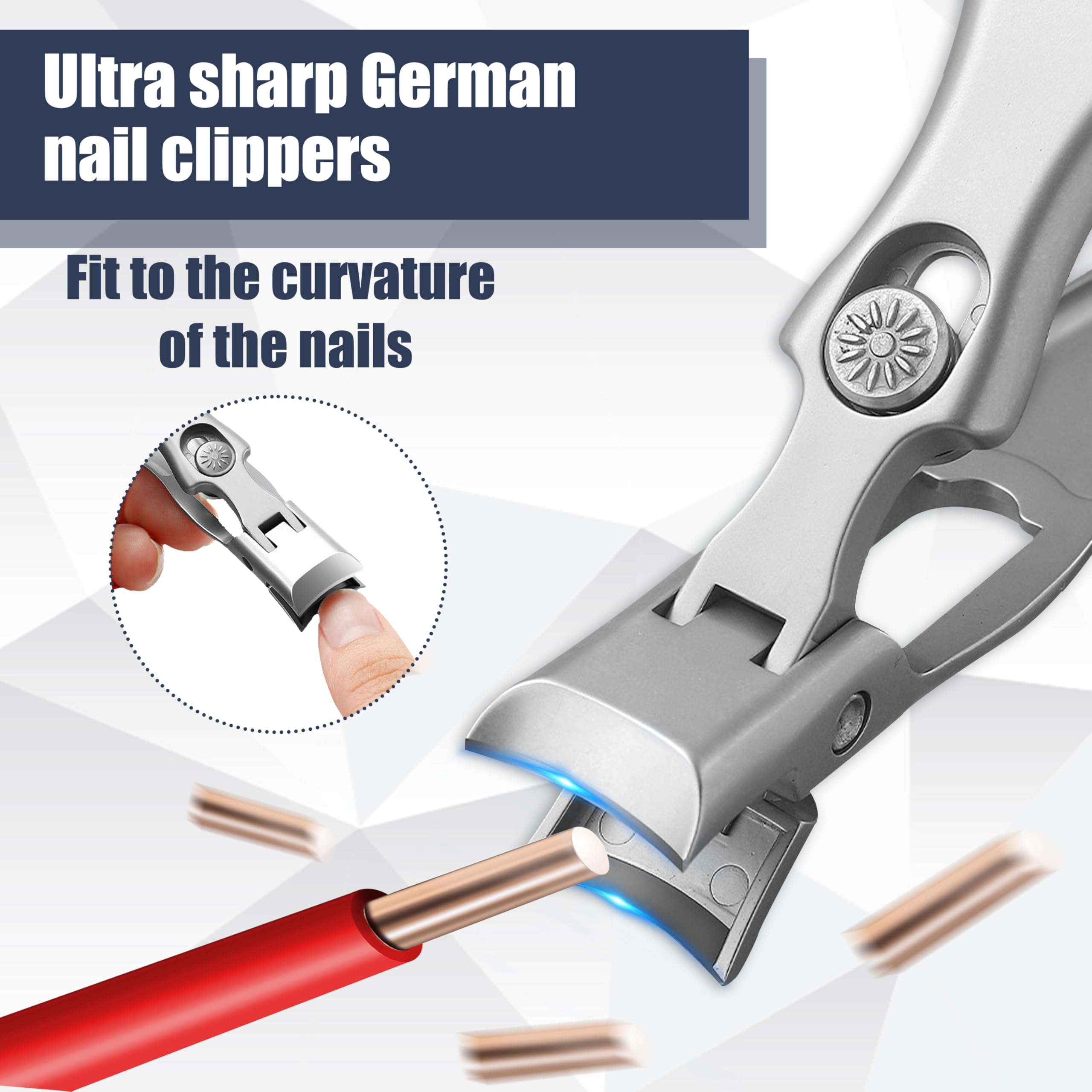 AGSIXZLAN nail clippers anti-splash catcher in action keeps nails tidy