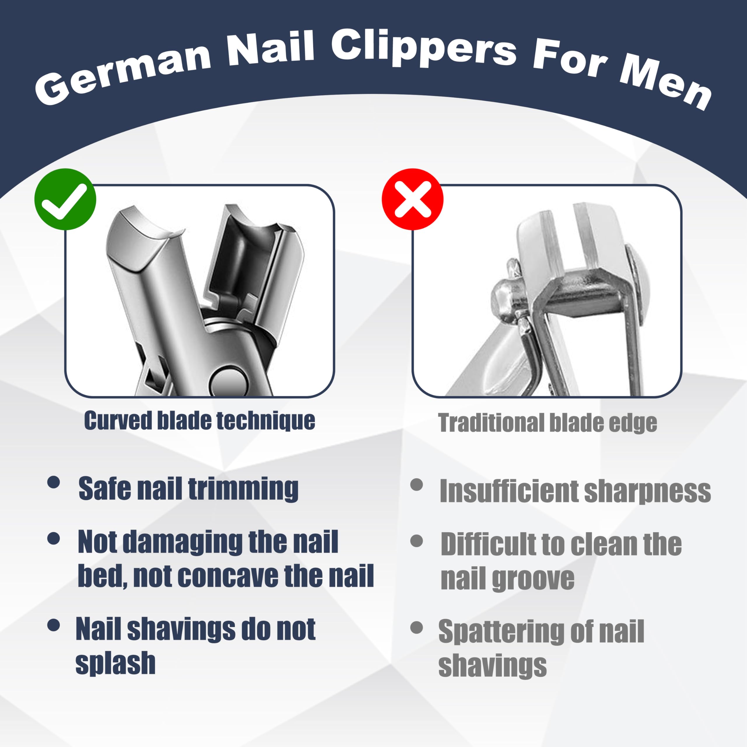 AGSIXZLAN nail clippers travel-friendly anti-slip design for on-the-go grooming