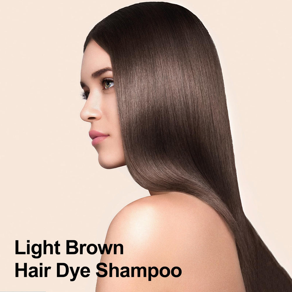Agthyuve Hair Dye Shampoo application-in-shower illustrates mess-free at-home styling option.