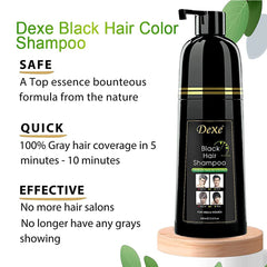 Agthyuve Dexe Hair Dye Shampoo label emphasizes no ammonia and gentle formula