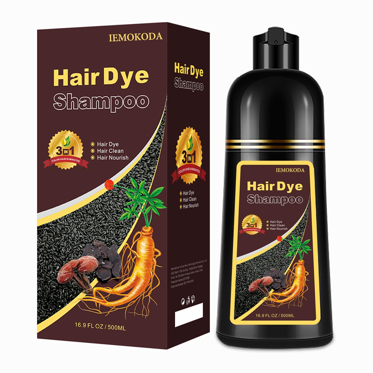 Agthyuve Hair Dye Shampoo bottle for easy at-home color application