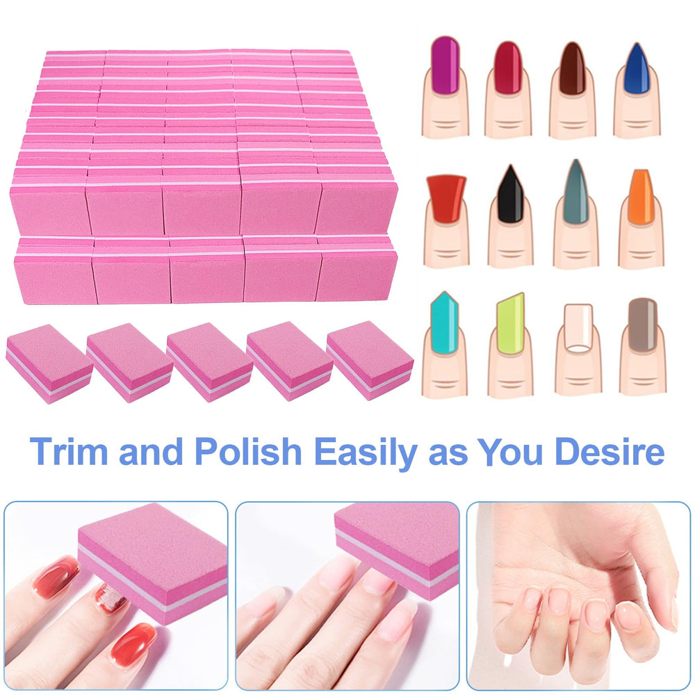 AhaTopia mini buffer block compact for quick nail touch-ups