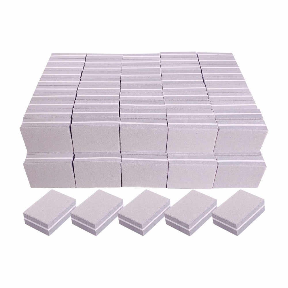 AhaTopia nail buffers 100-pack front view for portable buffing on the go.