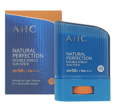 AHC Natural Perfection Fresh Sun Stick application for on-the-go SPF protection