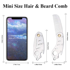 AhfuLife rounded teeth glide smoothly for comfortable snag-free grooming.