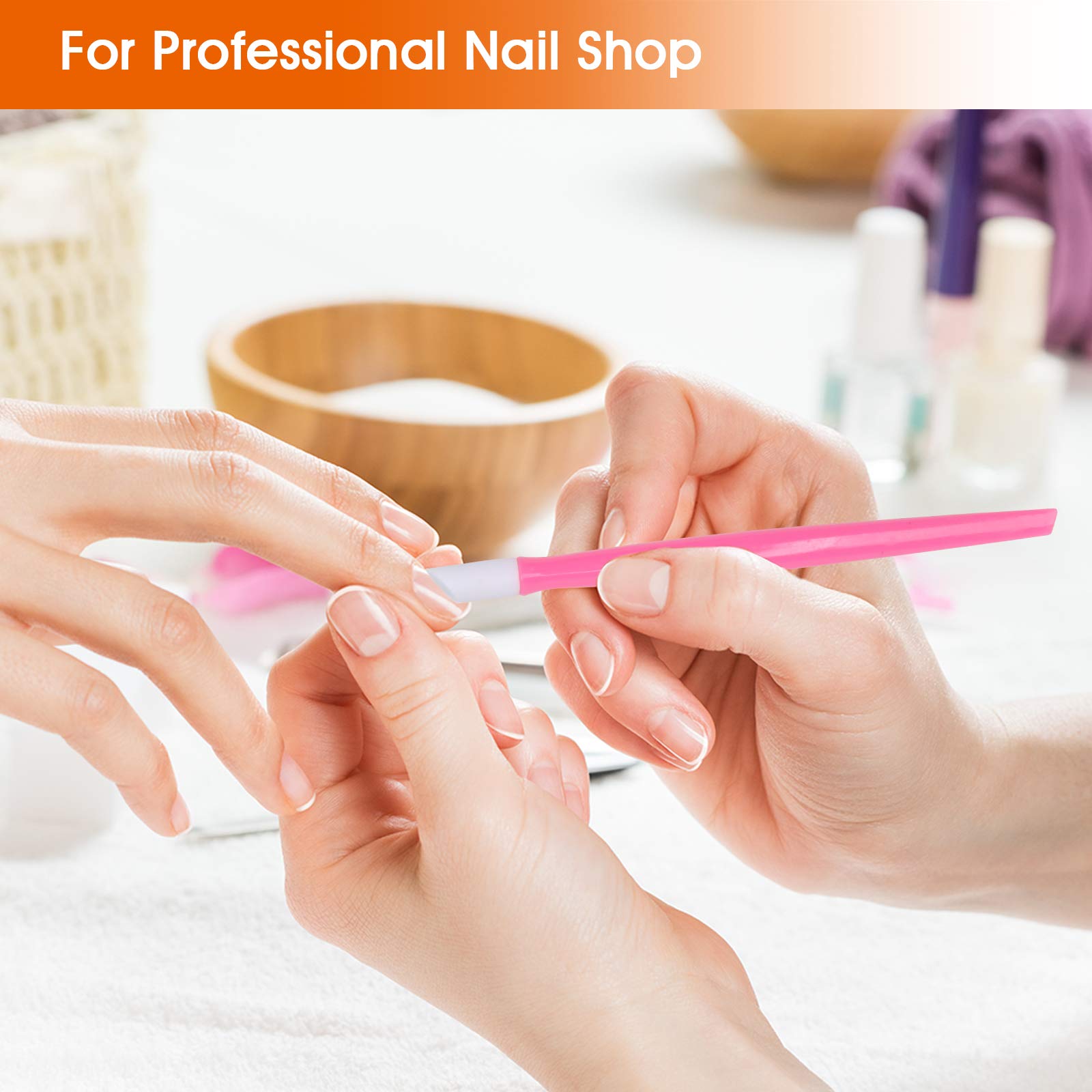 AHIER ergonomic handle reduces hand fatigue during extended manicure sessions.
