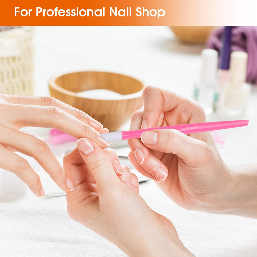 AHIER ergonomic handle reduces hand fatigue during extended manicure sessions.