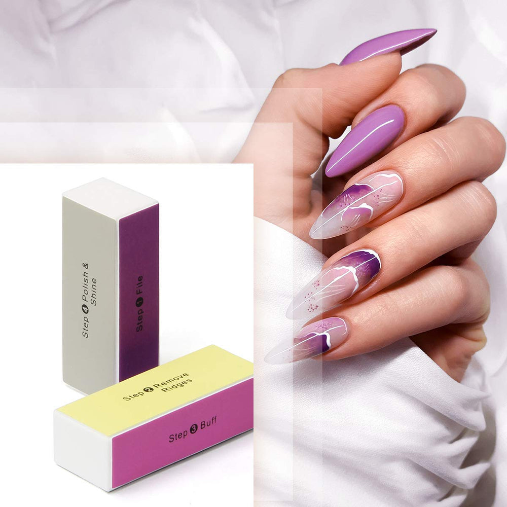 AHIER nail buffer block travel-ready for on the go manicures
