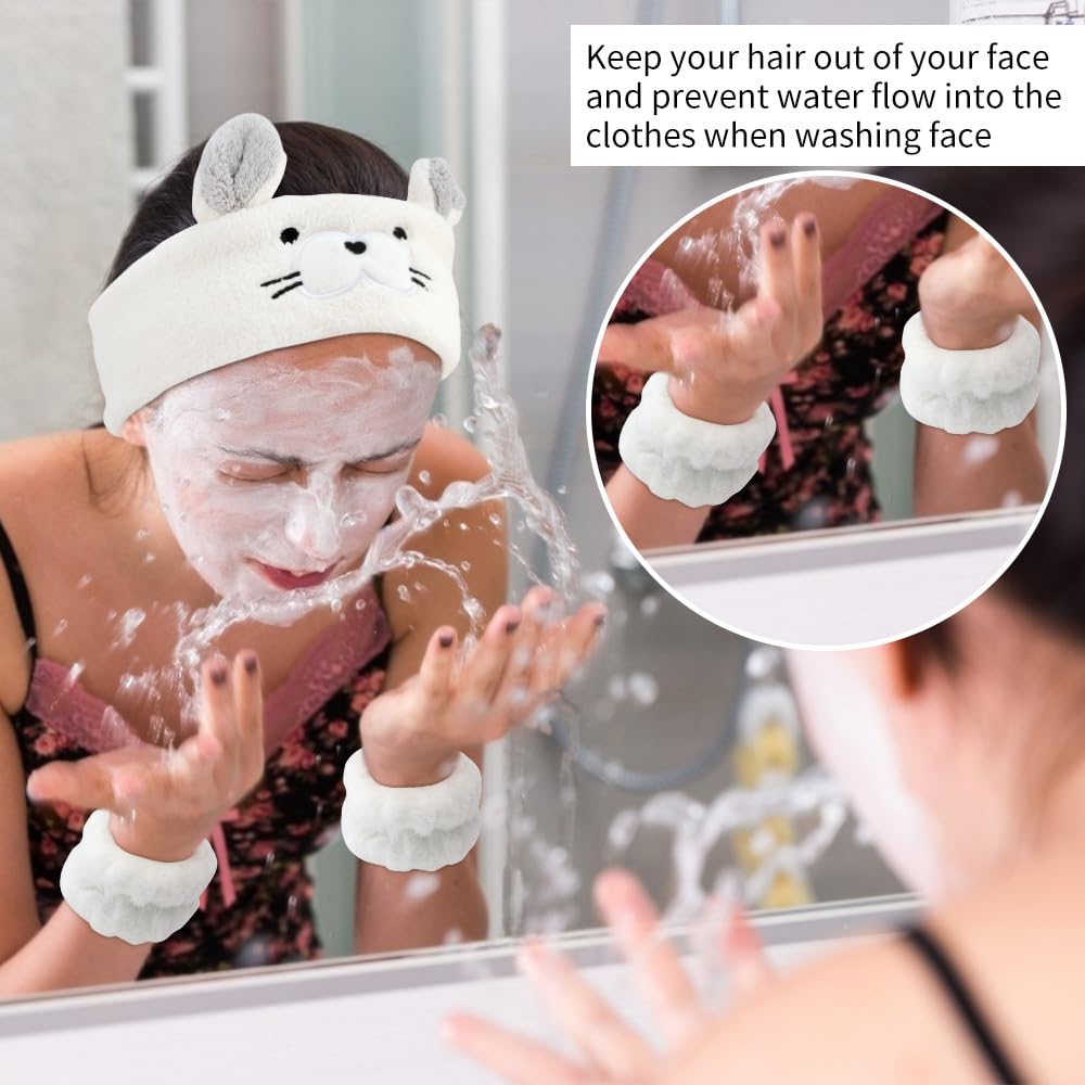 AHONEY face-wash-headband soft-microfiber close-up showcases plush comfort for gentle cleansing.