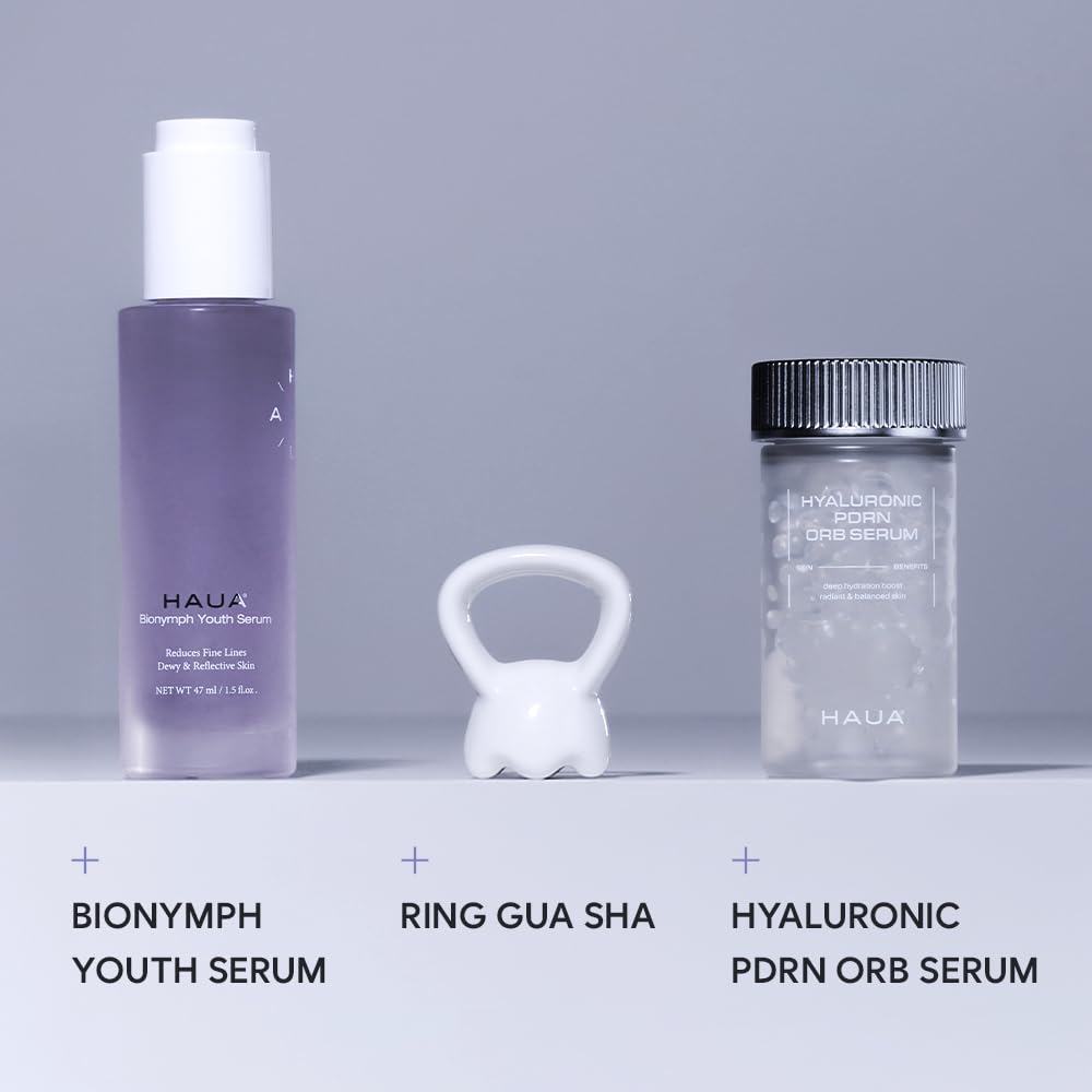 HAUA travel-friendly orb serum for quick-refresh hydration post-workout or on-the-go.