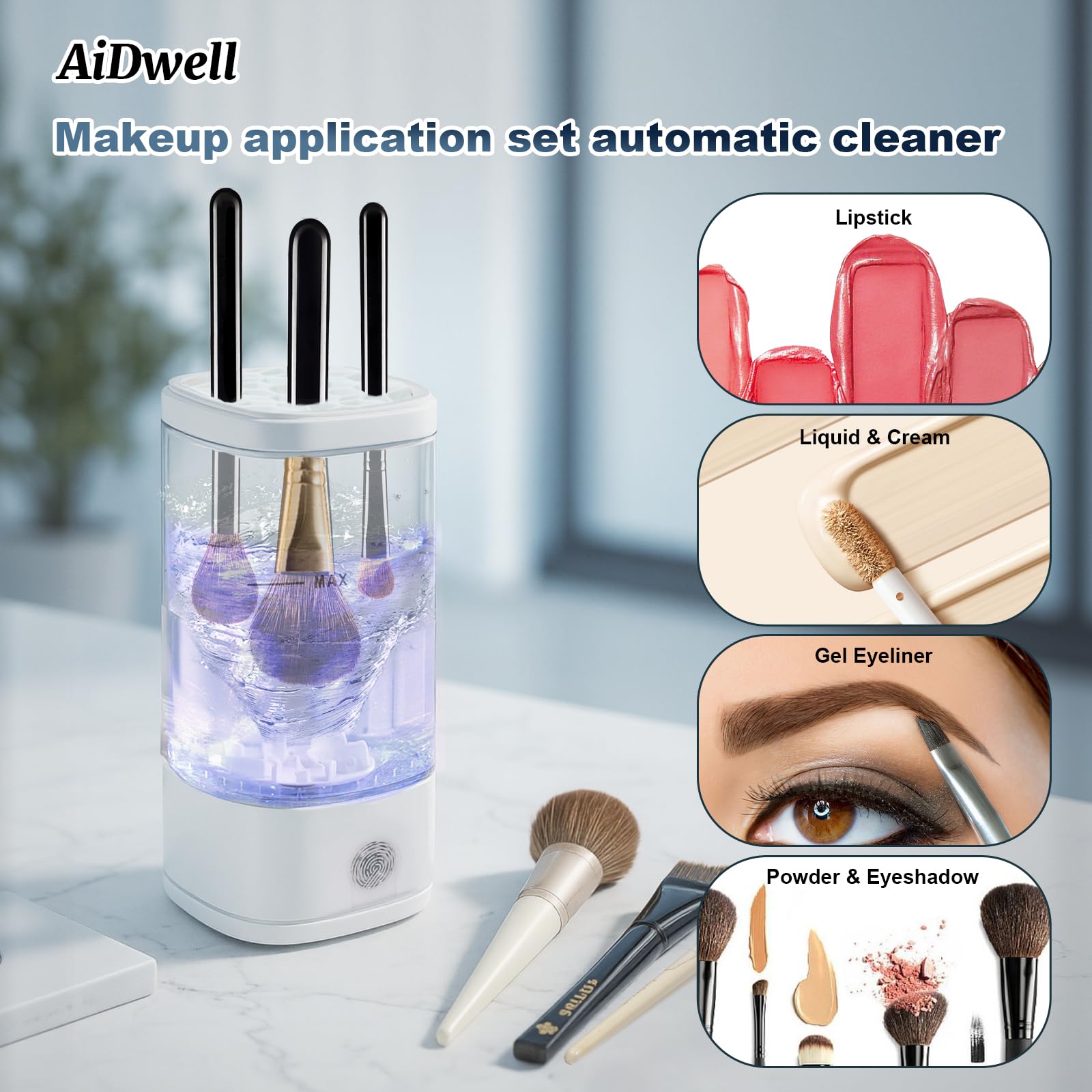 AiDwell universal adapters fit most brushes and sponges for versatile cleaning