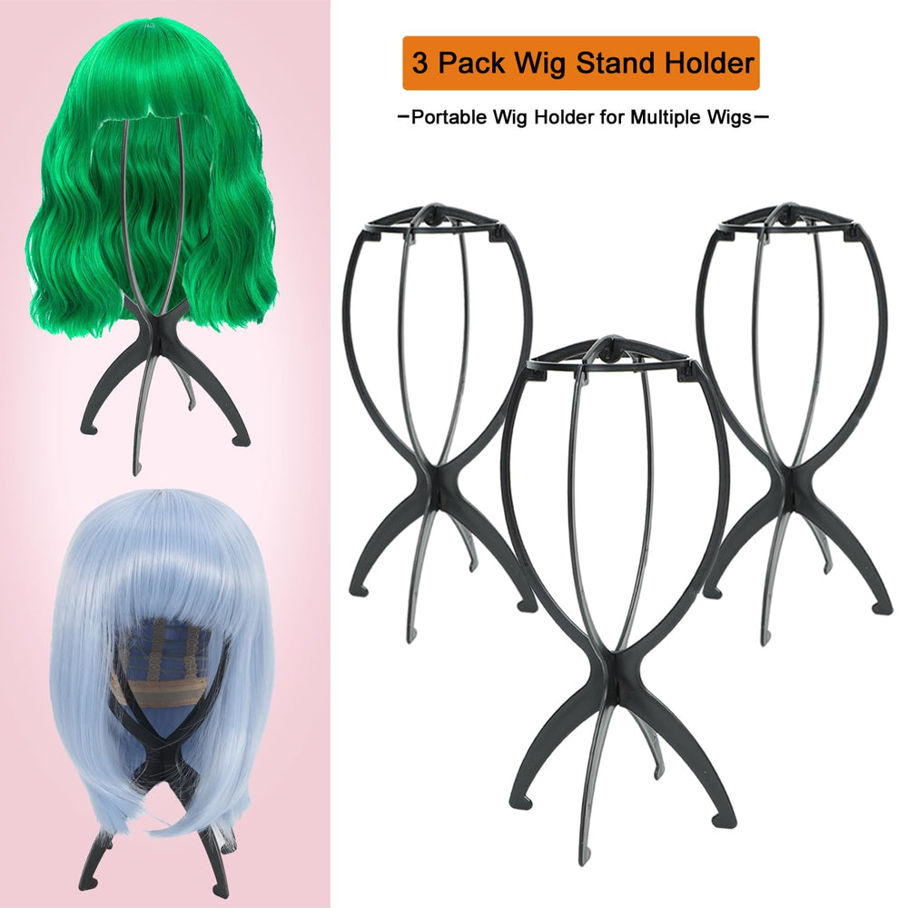 AIAIZHQH wig stand drying hollow design speeds air circulation after washing.