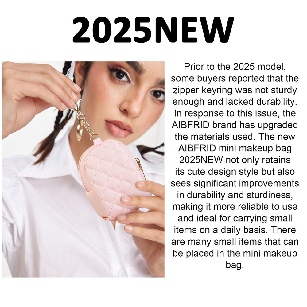 AIBFRID double-zip pouch keeps daily essentials organized and easy to reach.